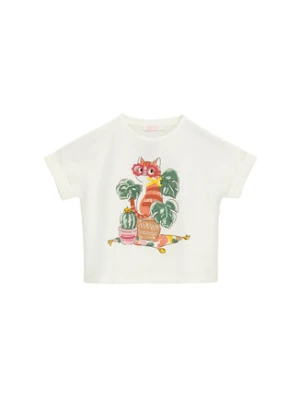 Original Marines T-Shirt DFP3144CF Biały Boxy Fit