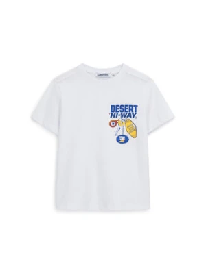 Original Marines T-Shirt DFP4205YM Biały Regular Fit