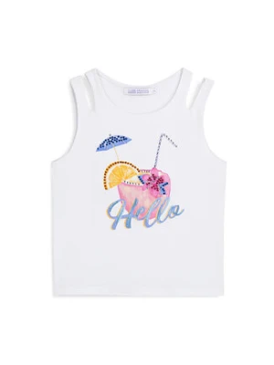 Original Marines Top DFP5282YF Biały Regular Fit