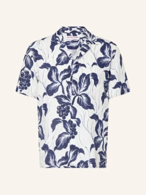 Orlebar Brown Koszula Resortowa Maitan Regular Fit Z Lnu blau