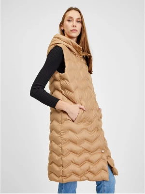 orsay Kamizelka pikowana w kolorze karmelowym rozmiar: 34