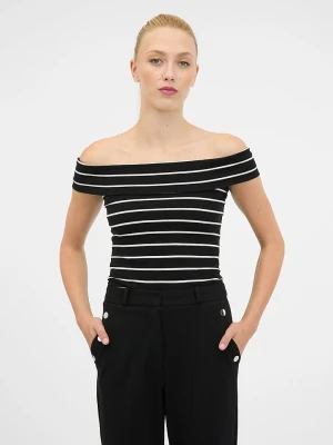 orsay Koszulka w kolorze czarno-kremowym rozmiar: M