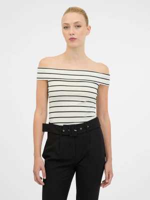 orsay Koszulka w kolorze kremowo-czarnym rozmiar: L