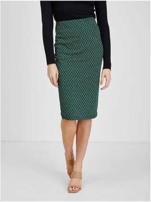 orsay Spódnica w kolorze zielono-czarnym rozmiar: L