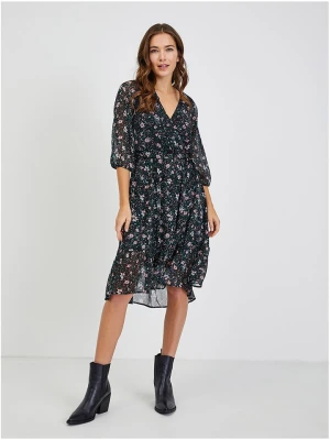 orsay Sukienka w kolorze czarno-morsko-jasnoróżowym rozmiar: 36