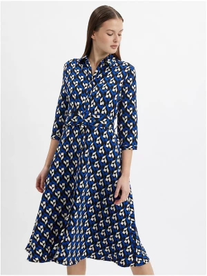Zdjęcie produktu orsay Sukienka w kolorze czarno-niebiesko-białym rozmiar: 38