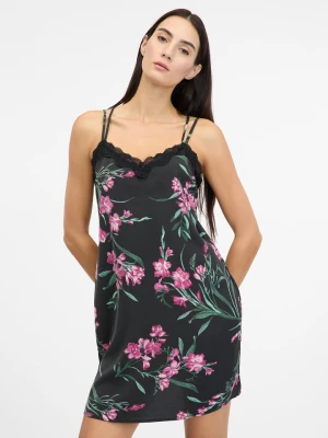 orsay Sukienka w kolorze czarno-różowym rozmiar: L