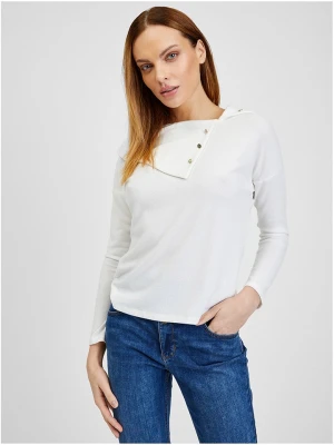 orsay Sweter w kolorze białym rozmiar: S