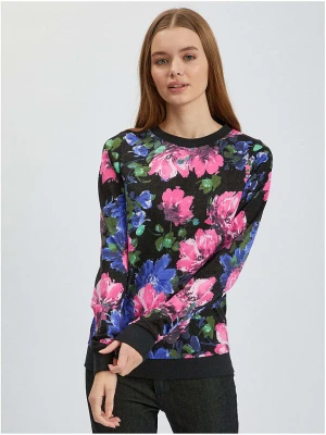 orsay Sweter w kolorze czarno-różowo-niebieskim rozmiar: XS