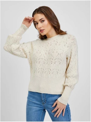 orsay Sweter w kolorze kremowym rozmiar: M