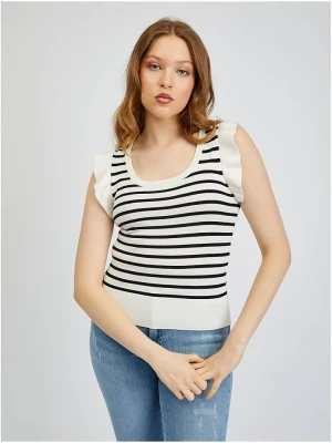 orsay Top w kolorze biało-czarnym rozmiar: XS