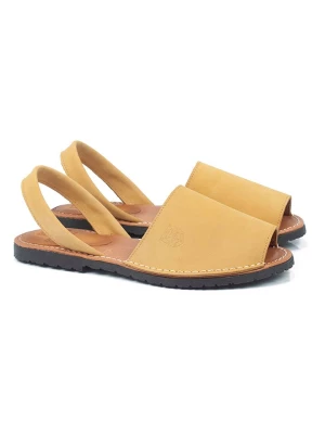 ORTIZ & REED Skórzane sandały "Nocado" w kolorze żółtym rozmiar: 44