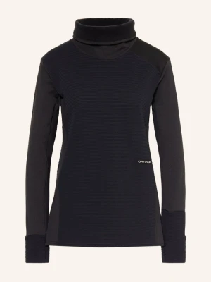 Ortovox Sweter Z Polaru Fleece Cord Z Wełną Merynosową schwarz CZARNY