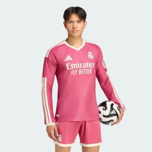Oryginalna koszulka Real Madryt 26 / 27 z trzeciego zestawu z długim rękawem Adidas Wild Pink