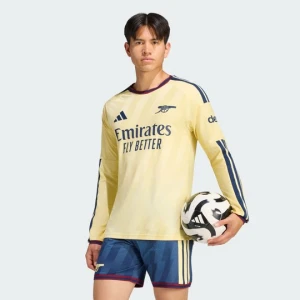 Oryginalna koszulka z trzeciego zestawu z długim rękawem Arsenal FC 26 / 27 Adidas Almost Yellow