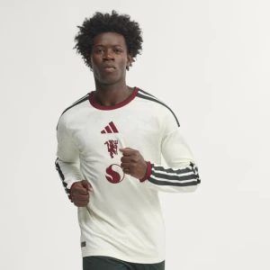 Oryginalna koszulka z trzeciego zestawu z długim rękawem Manchester United 26 / 27 Adidas Ivory