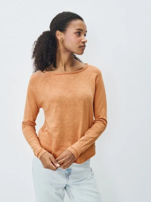 ORZECHOWA BAWEŁNIANA BLUZKA AMERICAN VINTAGE