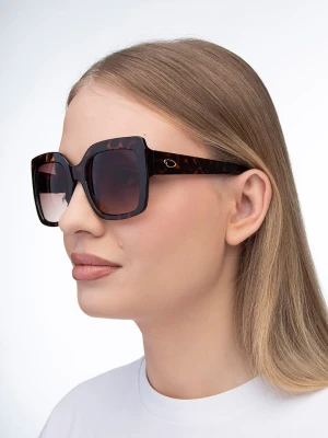 Oscar de la Renta Damskie okulary przeciwsłoneczne w kolorze brązowym rozmiar: 53