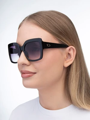 Oscar de la Renta Damskie okulary przeciwsłoneczne w kolorze czarno-fioletowym rozmiar: 53