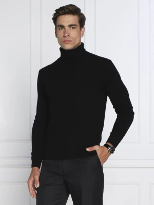 Oscar Jacobson Golf Salim Rollneck | Regular Fit | z dodatkiem wełny i kaszmiru czarny