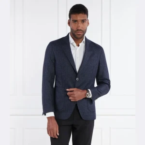 Oscar Jacobson Jedwabna marynarka Ferry Patch Soft | Regular Fit | z dodatkiem wełny