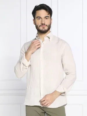 Oscar Jacobson Lniana koszula Harry 3 | Slim Fit