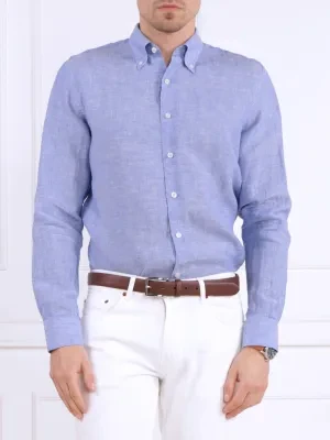 Oscar Jacobson Lniana koszula | Regular Fit