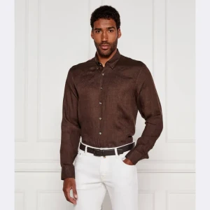 Oscar Jacobson Lniana koszula | Regular Fit