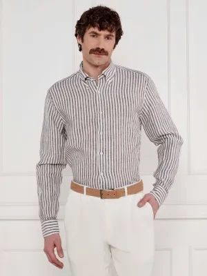 Oscar Jacobson Lniana koszula | Regular Fit