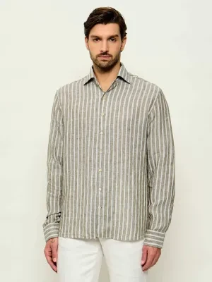 Oscar Jacobson Lniana koszula | Regular Fit