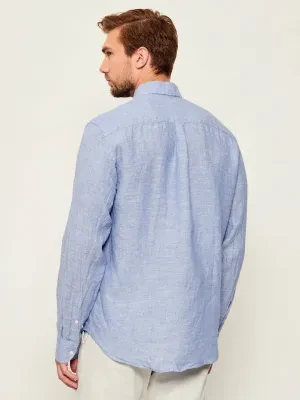 Oscar Jacobson Lniana koszula | Regular Fit