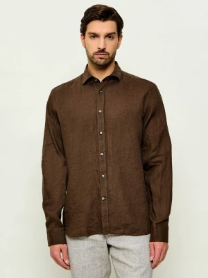 Oscar Jacobson Lniana koszula | Regular Fit