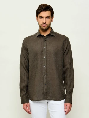 Oscar Jacobson Lniana koszula | Regular Fit