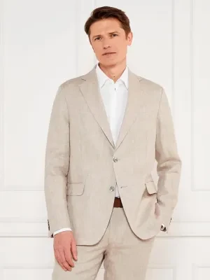 Oscar Jacobson Lniana marynarka Ferry | Regular Fit