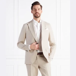 Oscar Jacobson Lniana marynarka | Regular Fit