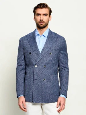 Oscar Jacobson Marynarka Farris Patch | Regular Fit | z dodatkiem wełny