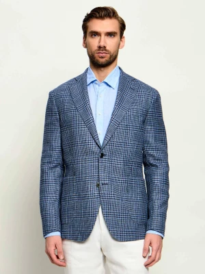 Oscar Jacobson Marynarka Ferry Patch | Slim Fit | z dodatkiem wełny