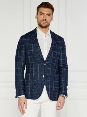 Oscar Jacobson Marynarka Ferry | Regular Fit | z dodatkiem lnu