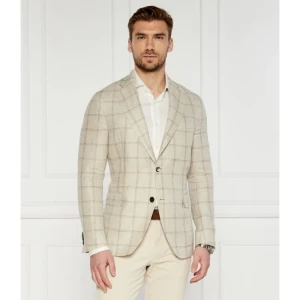 Oscar Jacobson Marynarka Ferry Soft | Regular Fit | z dodatkiem lnu