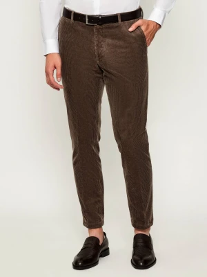 Oscar Jacobson Spodnie Denz | Slim Fit | sztruks