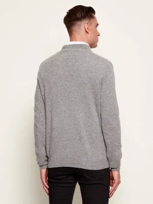 Oscar Jacobson Sweter patton | Regular Fit | z dodatkiem wełny i kaszmiru