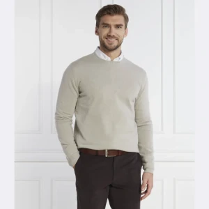 Oscar Jacobson Sweter Valter Roundneck | Regular Fit | z dodatkiem wełny i kaszmiru