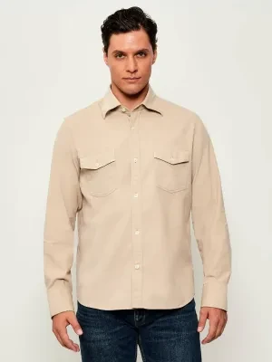 Oscar Jacobson Sztruksowa koszula | Straight fit