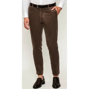 Oscar Jacobson Sztruksowe spodnie Denz | Slim Fit