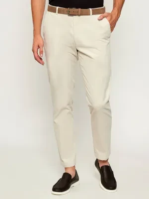 Oscar Jacobson Sztruksowe spodnie Denz | Slim Fit