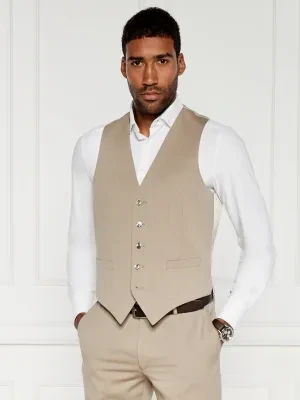 Oscar Jacobson Wełniana kamizelka Carlo | Slim Fit