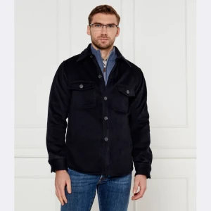 Oscar Jacobson Wełniana koszula | Slim Fit | z dodatkiem kaszmiru