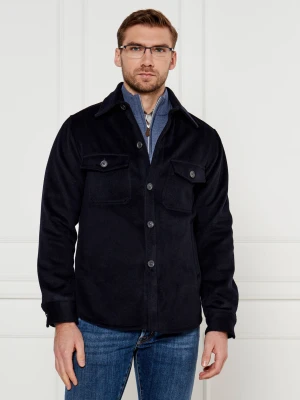 Oscar Jacobson Wełniana koszula | Slim Fit | z dodatkiem kaszmiru
