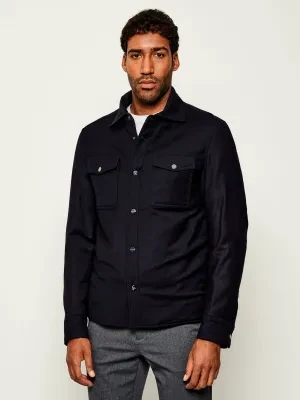 Oscar Jacobson Wełniana kurtka Padded | Regular Fit