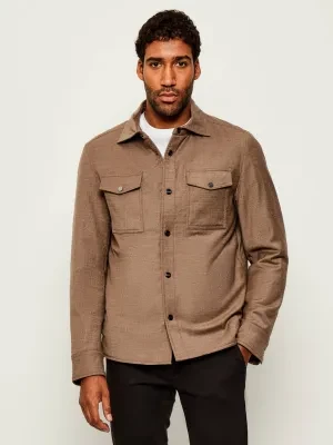 Oscar Jacobson Wełniana kurtka Padded | Regular Fit